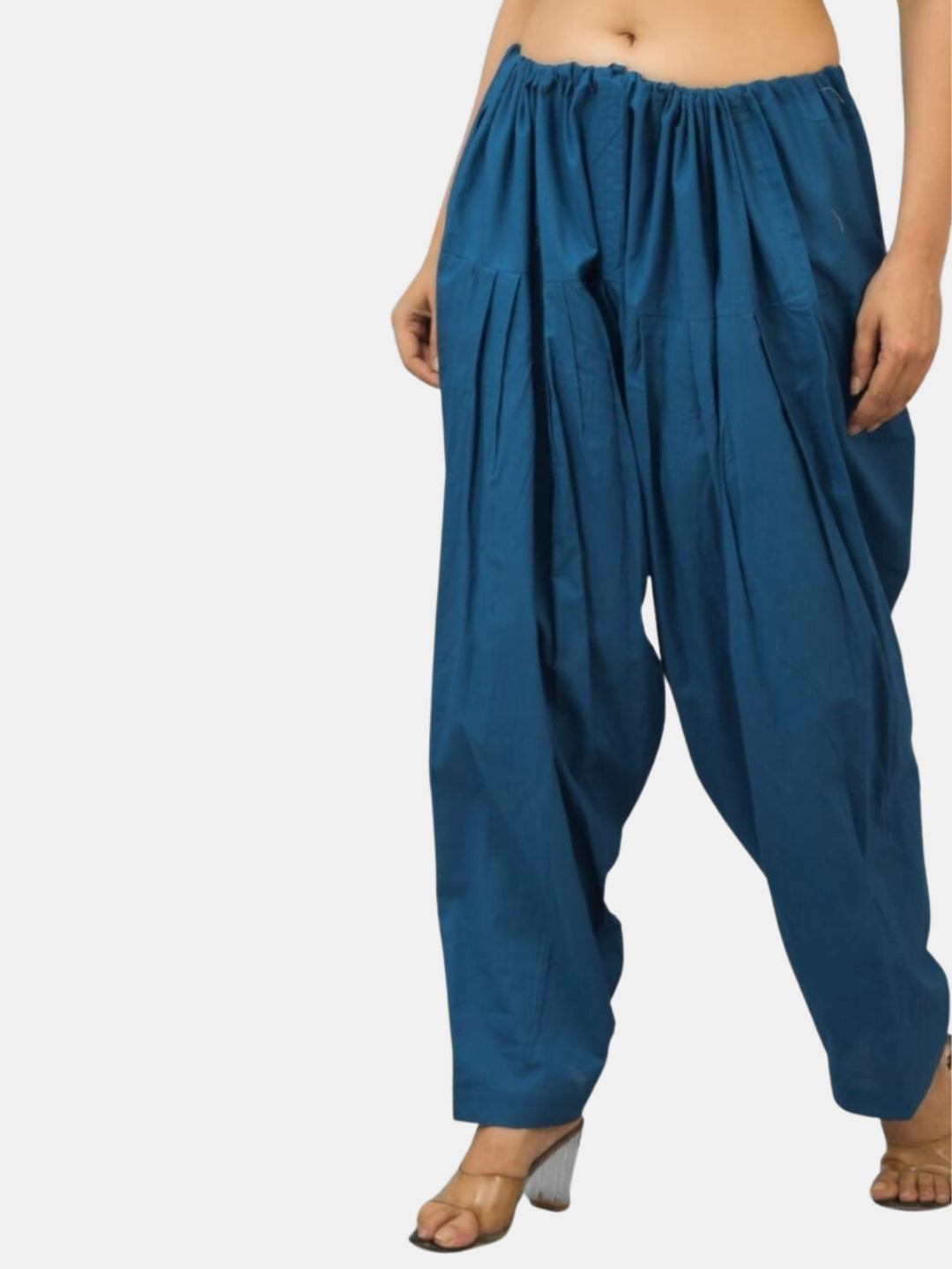Royal Blue - Pure Cotton Solid Color Patiala Pants for women