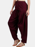 Mint Green - Pure Cotton Solid Color Patiala Pants for women