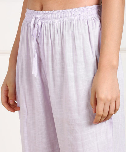 Rayon Slub Thread Embroidered Kurta, Pant, Dupatta Set - Light Blue