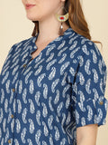 Indigo Kairi Print Straight Kurta