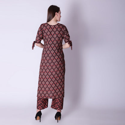 Vedana Rayon Discharge Print Kurta Set