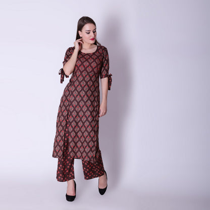 Vedana Rayon Discharge Print Kurta Set